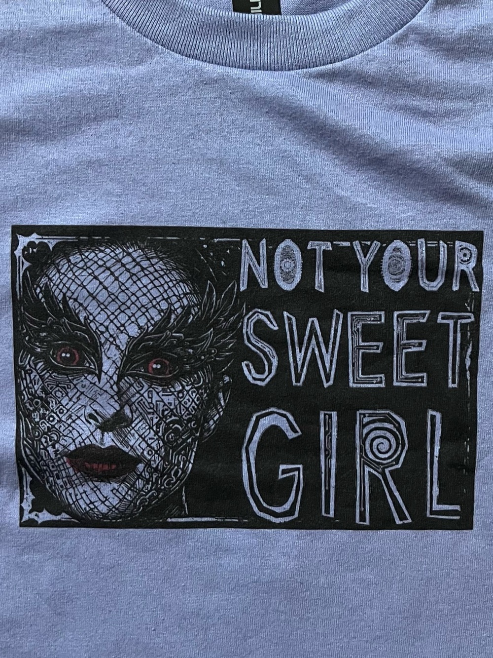 Black Swan horror color violet size small Unisex T-shirt
